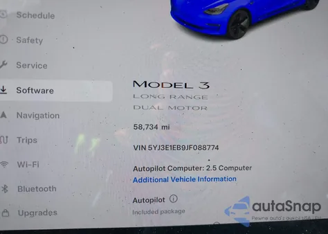 2018 Tesla Model 3 Long Range/Performance from USA, damaged, VIN 5YJ3E1EB9JF088774